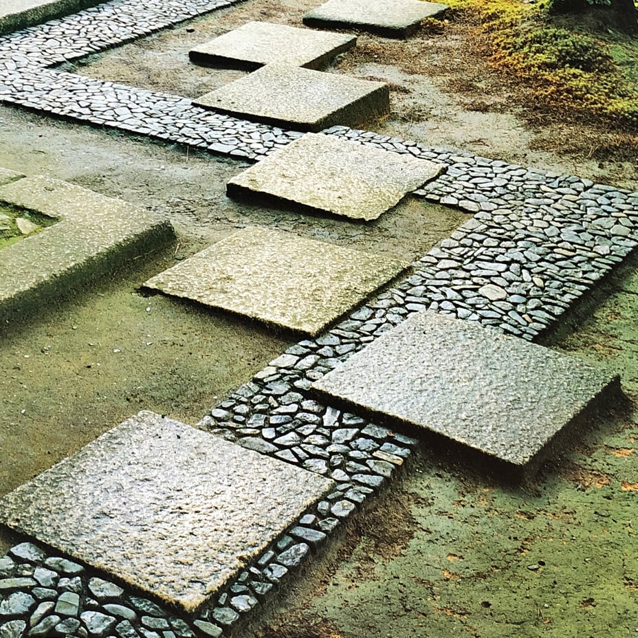 新建築 桂離宮 飛び石 乱れ打ち あられこぼし